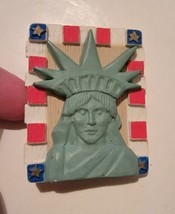 Vintage Refrigerator Magnet New York Statue Of Liberty Head Fridge  - $19.00