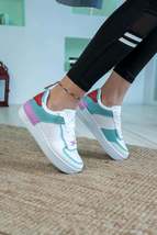 White Lilac Red Women&#39;s Shadow Model Sneakers - £47.19 GBP