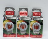 3 Yankee Candle Macintosh Smart Scent Vent Clip Car Air Freshener  Bs275 - £18.51 GBP