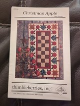 Thimbleberries Christmas Apple Applique Quilt Pattern Lynette Jensen 1995 - $9.49