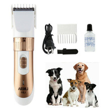 Dog Cat Pet Grooming Kit Rechargeable Cordless Electric Hair Clipper Tri... - £21.20 GBP