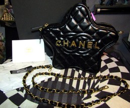 Authentic Chanel Beauty Makeup VIP Star Shape Crossbody Bag W Shoulder Strap - £271.05 GBP