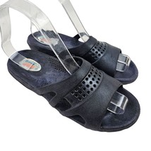 Okabashi Sport Shoes Womens Medium Black Slip On Casual Sandals Slides - £12.61 GBP