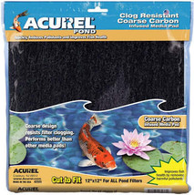 Acurel Coarse Carbon Infused Pond Filter Media Pad for 12 x 12 Filters - $9.85+