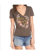 NWOT Project Social T PST Vneck TShirt Floral M - $14.98 CAD