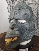 Vintage Rubies Gorilla  Halloween Full Head Mask Planet Of T Apes Warrior? Gray - £17.22 GBP
