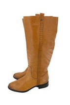 Sam Edelman  Boots Soft Studded Leather Riding Boot Whiskey Brown 10.5 N... - $99.00