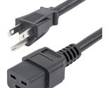 StarTech.com 6ft (1.8m) Heavy Duty Power Cord, NEMA 5-15P to C19 AC Powe... - $35.88