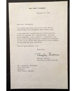 1965 Secretary of Jackie Kennedy Pamela Turnure Signed Letter No Envelop... - £118.02 GBP