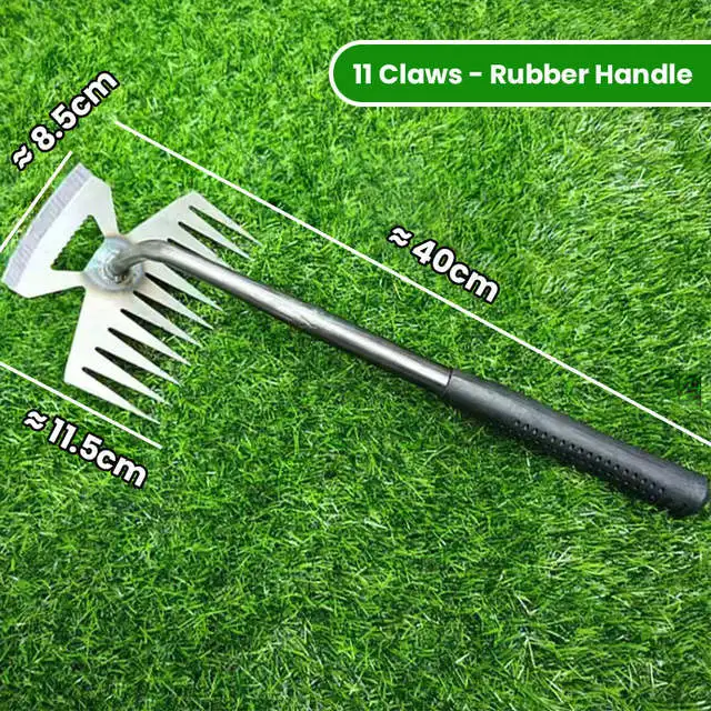 Manual Weed Remover Tool Dual Purpose Steel  Hoe Rake Uprooting Weeder f... - $1,069.71 MXN