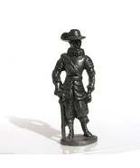 Pewter Musketeer #4 Kinder Surprise Metal Soldier Figurine Vintage Toy 4 cm - £6.18 GBP