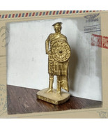 SCOT Kinder Surprise Metal Soldier Figurine Vintage Toy 4 cm Gold Finish - £6.18 GBP