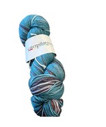 Caterpillargreen MCN Fingering Yarn Cashmere Blend Turquoise/Gray/Orange... - $28.96 CAD