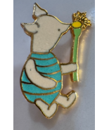 Vintage 1990 Disney Winnie The Pooh Piglet Smelling Flower Pin - $21.69 CAD