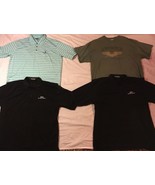 MENS LOT OF 4 POLO T-SHIRT 2XL COTTON POLY BLENDS PEBBLE BEACH PUDALA GI... - $41.57