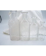 PA2 - 1890&#39;s Lot of 4 Kreb&#39;s Drug Store Mahanoy City PA CLEAR Medicine B... - $25.00