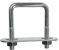 SWORDFISH 8236 Zinc Plated Square Type U Bolts (3/8"-16 X 2" X 3", Squar... - $13.73
