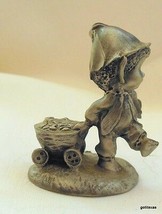 Vintage Miniature Pewter Figurine Little Gallery Boy with Cart 1983 - £20.71 GBP