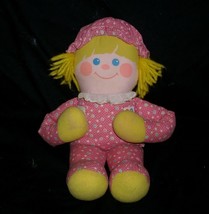 Vintage Fisher Price Crib Friend 1984 Rattle Plush Stuffed Animal Girl Doll 1351 - £29.81 GBP
