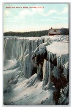 Frozen Horse Shoe Falls In Winter Niagara Falls New York NY UNP DB Postcard N24 - £2.32 GBP