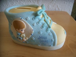 1999 Precious Moments “Jesus Loves Me” Piggy Bank  - $15.00