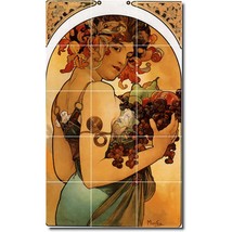Alphonse Mucha Poster Art Painting Ceramic Tile Mural BTZ06577 - £118.51 GBP+