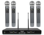 Wireless Microphone System, Metal Wireless Mic Set With 4 Cordless Mics,... - $254.59