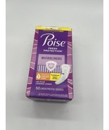 Poise Daily Microliners Light Absorbency Long Length #1 incontinence 50 ... - $10.29