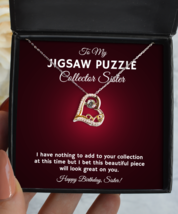 Jigsaw Puzzle Collector Sister Necklace Birthday Gifts - Love Pendant Jewelry  - £39.50 GBP