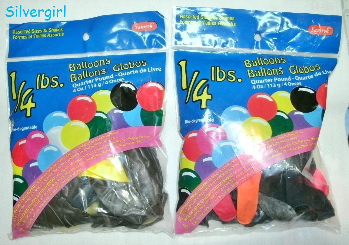 1/4 Pound Mixed Color and Size Round Mix Balloons - $5.99