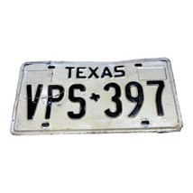 Vintage Texas Collectible License Plate Original State Tag White VPS 397... - £14.41 GBP