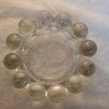 Vintage MCM 5" Boopie Bubble Anchor Hocking Clear Glass Ashtray EXC COND - $19.90