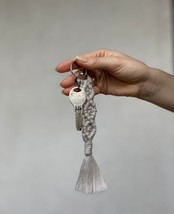Keychains grey macrame - $100.00