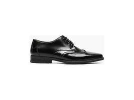 Men's Stacy Adams Kerrick Wingtip Oxford Dress Shoes Leather Black 20205-001 image 2