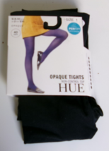 Hue Super Opaque Tights size 1 Navy 40 Denier Smooth control top - $10.84