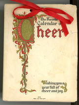Favorite Calendar Cheer 1914 antique vintage gift Dodge Pub poetry art n... - £11.17 GBP