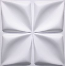Dundee Deco 3D Wall Panels - Modern Diamond Paintable White PVC Wall Paneling fo - £6.16 GBP+