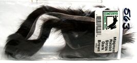 Hareline Magnum Rabbit Strips 3 Strips Dark Brown #563 - $3.95