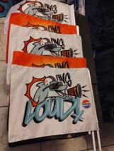 Miami Dolphins Bills Division Title Flag Let&#39;s Get Loud Lot 2 Orange &amp; 3 White  - $48.41