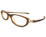 Vintage Oakley Eyeglasses Frames Tangent 11-597 Amber Matte Brown Gold 4... - $55.97