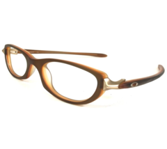 Vintage Oakley Eyeglasses Frames Tangent 11-597 Amber Matte Brown Gold 48-18-133 - £44.01 GBP