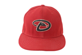 New Era Arizona Diamondbacks Baseball Fitted Hat Cap Red Size 7 5/8 MLB - £26.36 GBP