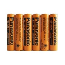 Panasonic NiMH AAA Rechargeable Battery for Cordless Phones x six 6 aaa 700 mah - £31.28 GBP