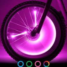 Spinbrightz Led Bike Spoke Wheel Light Tubes, 3 Pack - Bright, And Adults. - £29.25 GBP