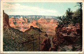 Bright Arrow Trail Vista Grand Canyon Arizona Fred Harvey Phostint Postcard L8 - £3.08 GBP