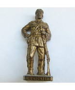 Dave Crocket Brass Kinder Surprise Metal Soldier Figurine Vintage Toy 4c... - £6.14 GBP