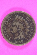 1859 Copper Nickel Indian Head Cent Penny Rare Type Coin Exact Coin Pict... - £13.26 GBP