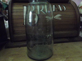 Atlas Mason&#39;s Aqua Canning/Fruit Glass Jar with Zinc Lid Patent 11-30-1858 - $45.00