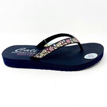 Skechers Mediation Daisy Garden Navy Multi Womens Size 7 Flip Flop Sandals - $39.95