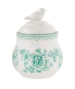 Pioneer Woman ~ AGATHA ~ Stoneware ~ Sugar Bowl w/Lid ~ Sugar Pot ~ GREEN - $47.84 CAD